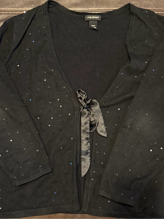 Lane Bryant Sweaters - **PLUS SIZE SALE **Lane Bryant Black Cardigan with Tie Front & matching tank